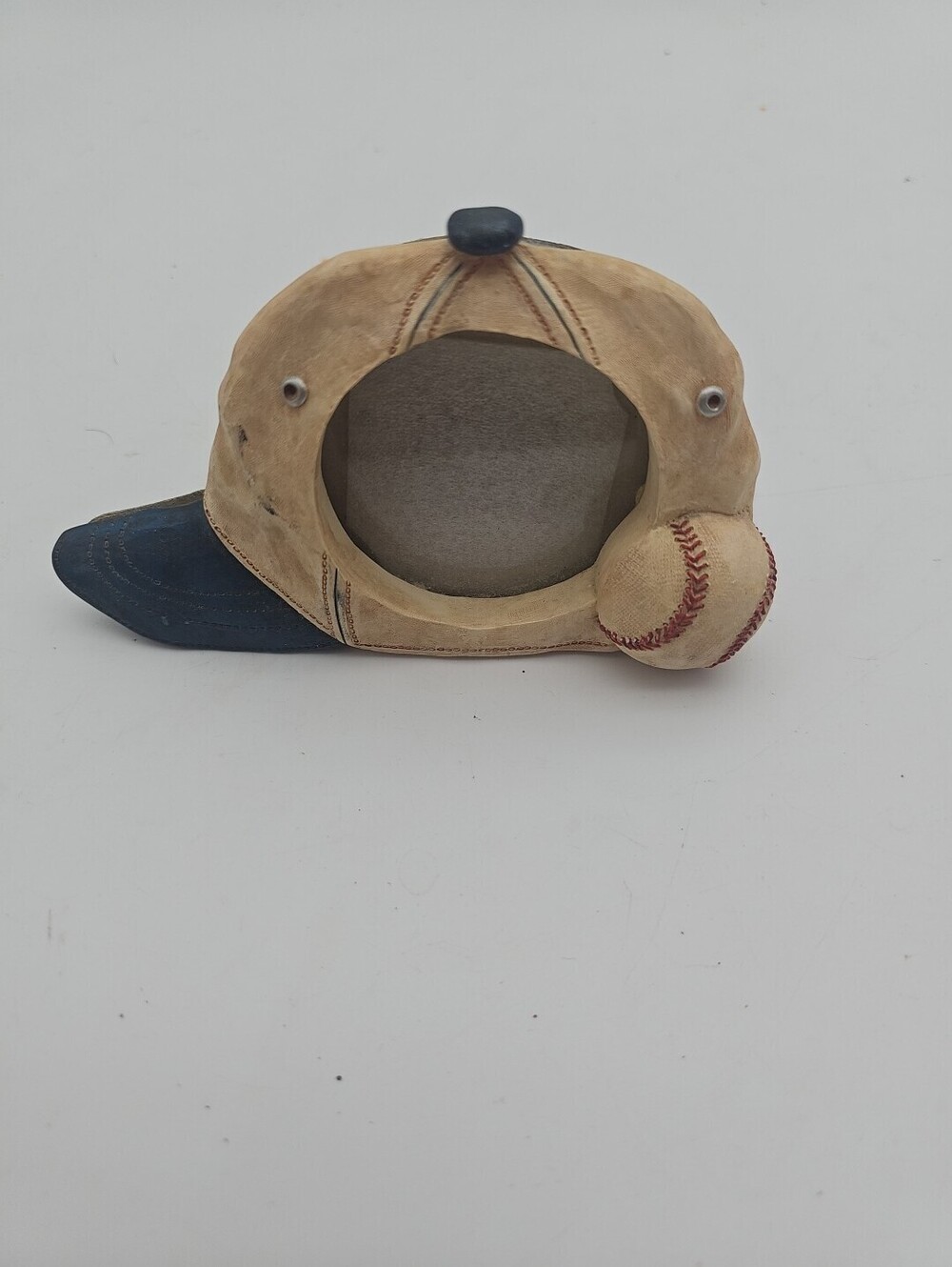 Ceramic Baseball Hat 4x4 Standing Picture Frame